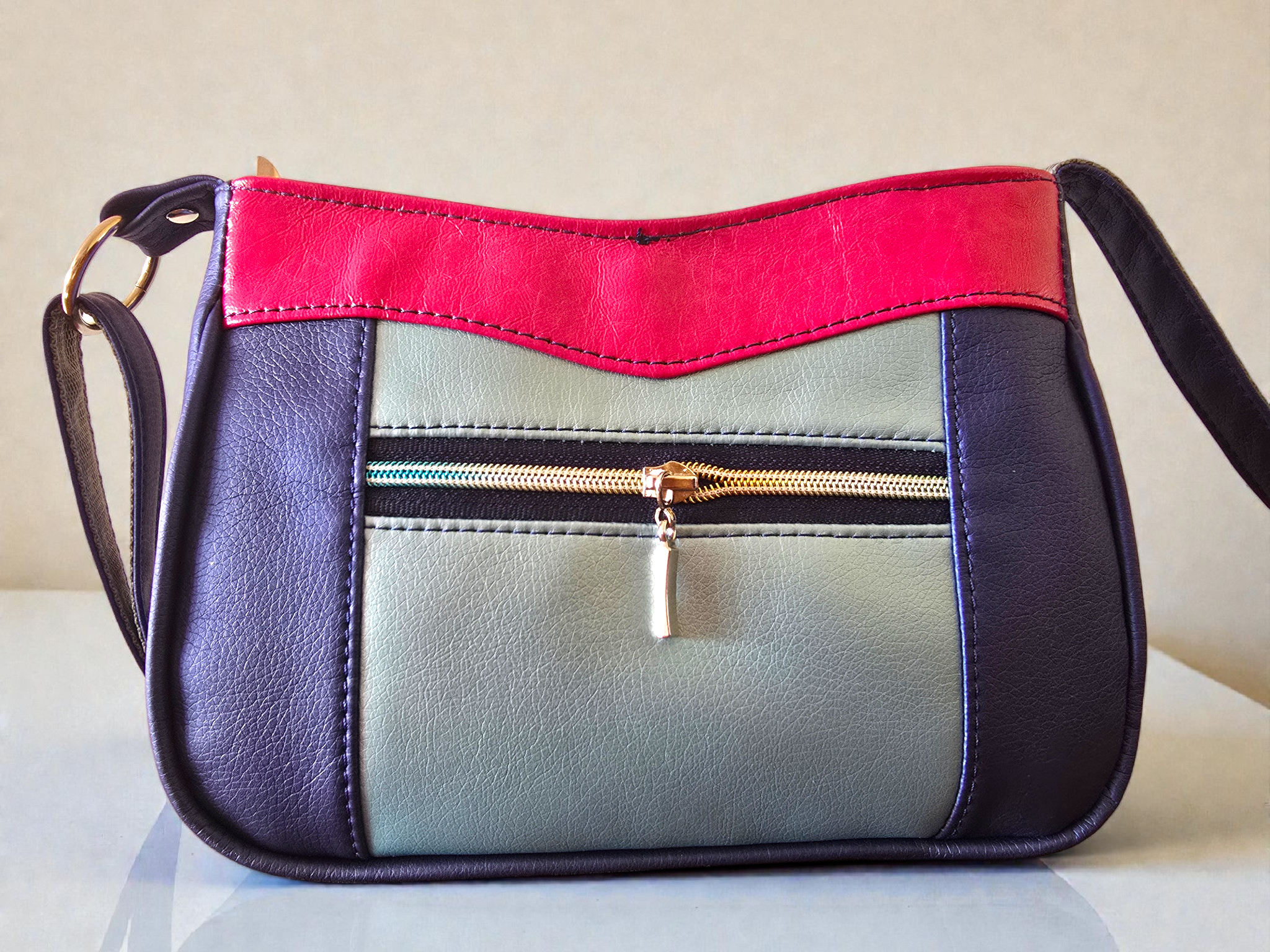 Torebka crossbody "Berry Night" - obrazek 6