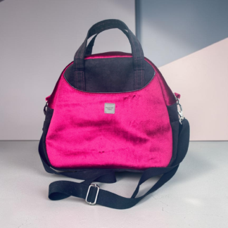 Torebka "Velvet Bowling Bag Fuchsia"